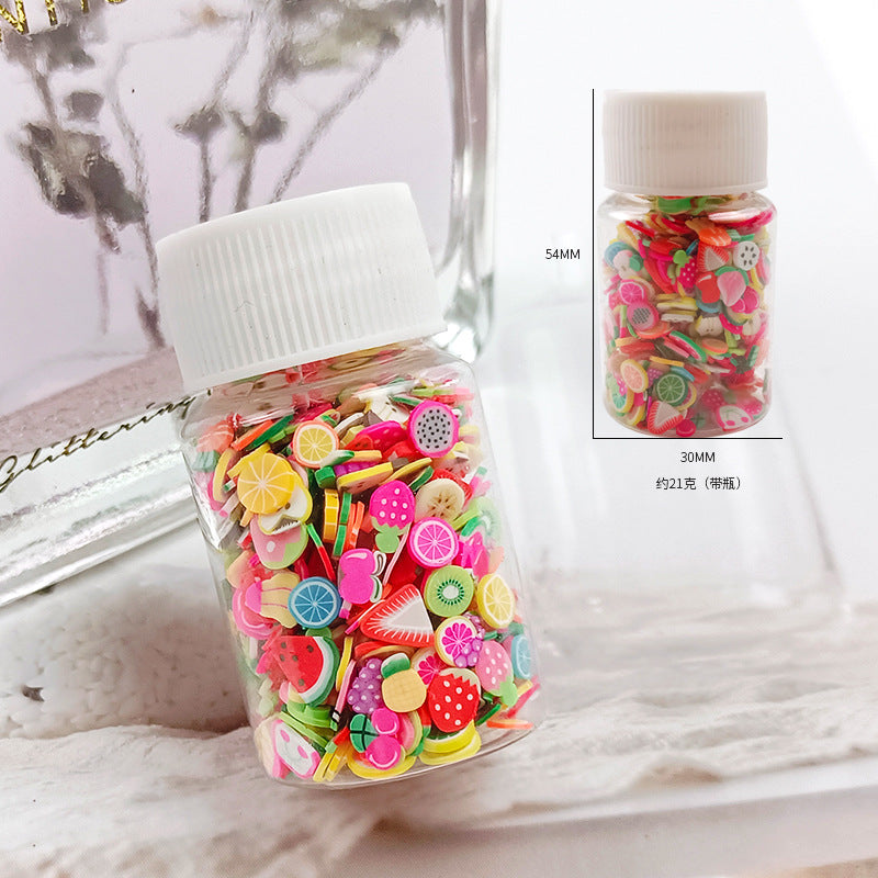 Wholesale Fruit clay slices 20ml small bottle 15g