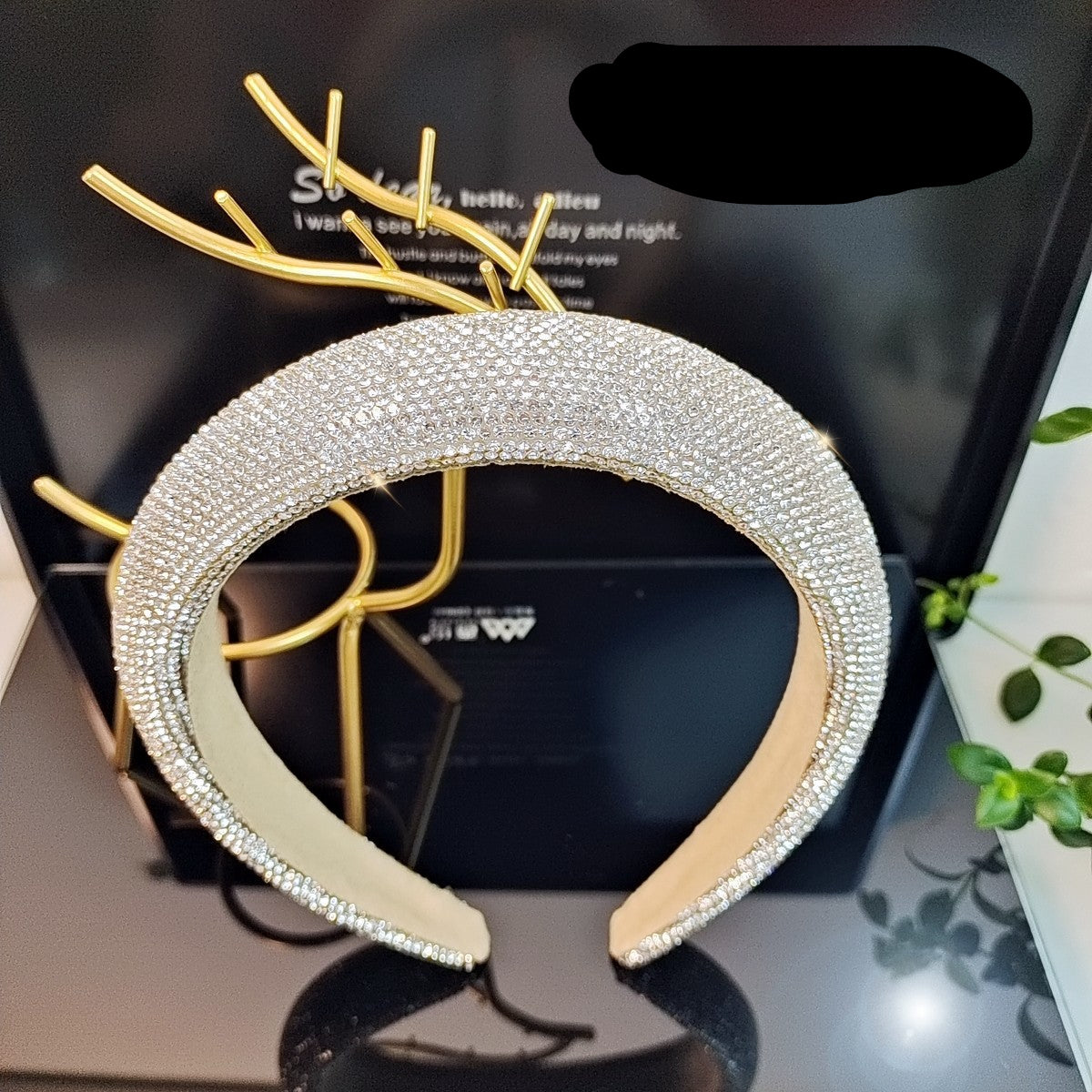 Wholesale High-grade colorful diamond high headband