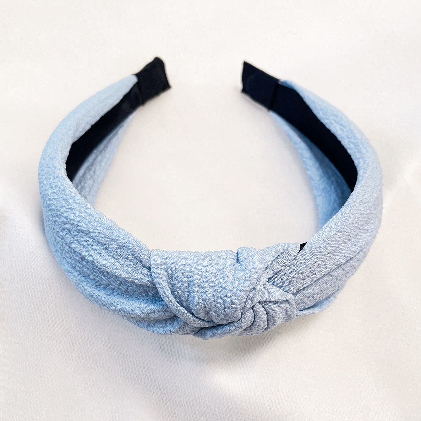 Wholesale Fabric flower cross knot wide edge sweet headband