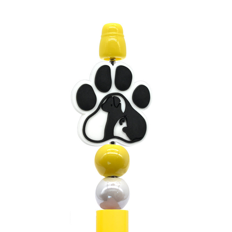 Wholesale Random 100pcs/pack Cartoon Dog Footprint Beads  Focal Beads