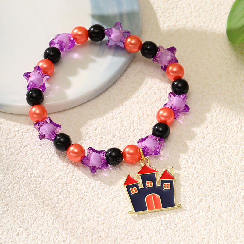 Wholesale  Halloween Pumpkin Orange Bracelet