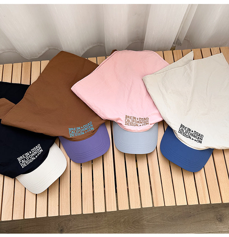 Wholesale Colorblocked Bandana with Letter Embroidered Cap