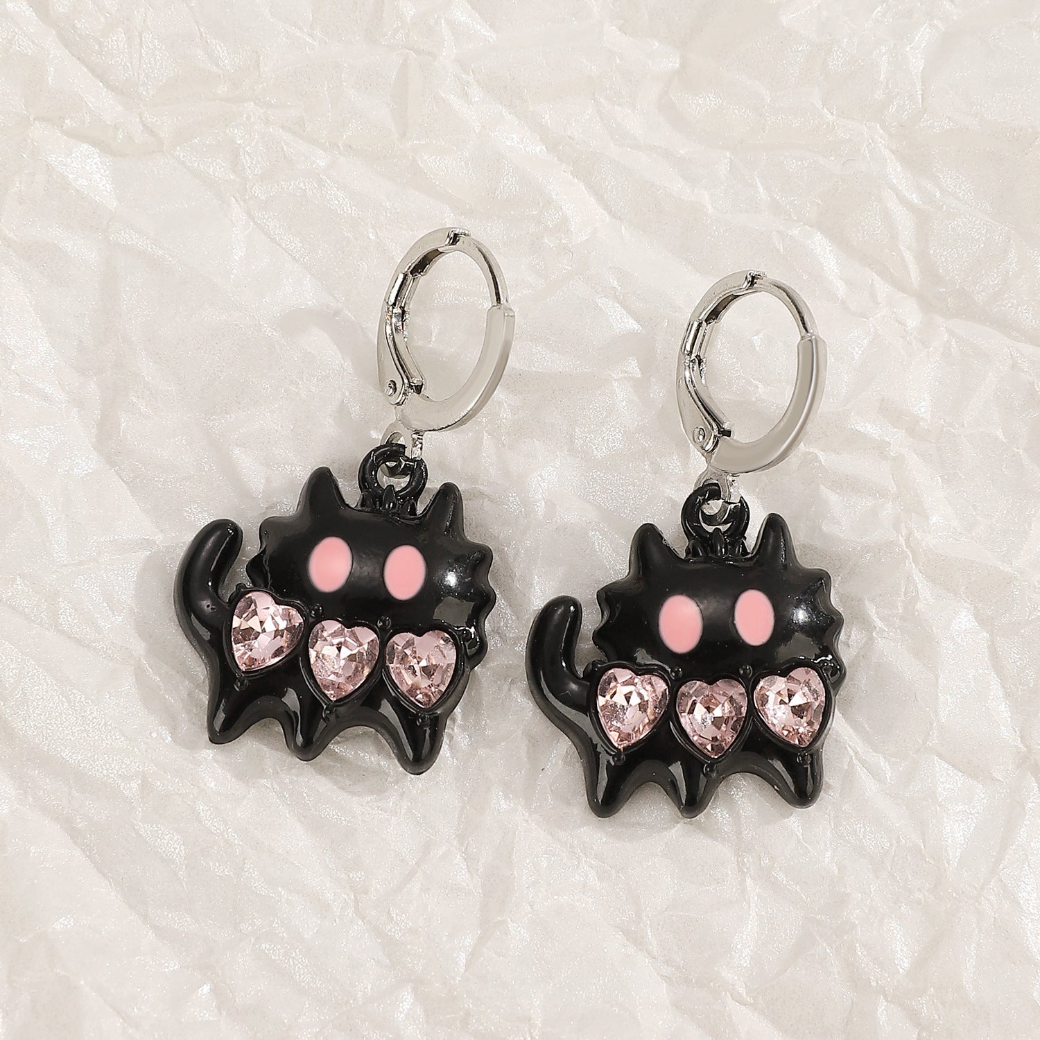 Wholesale Trendy Silver Cross Earrings For Women Hip Hop Party Jewelry Gift Boutique Accessory