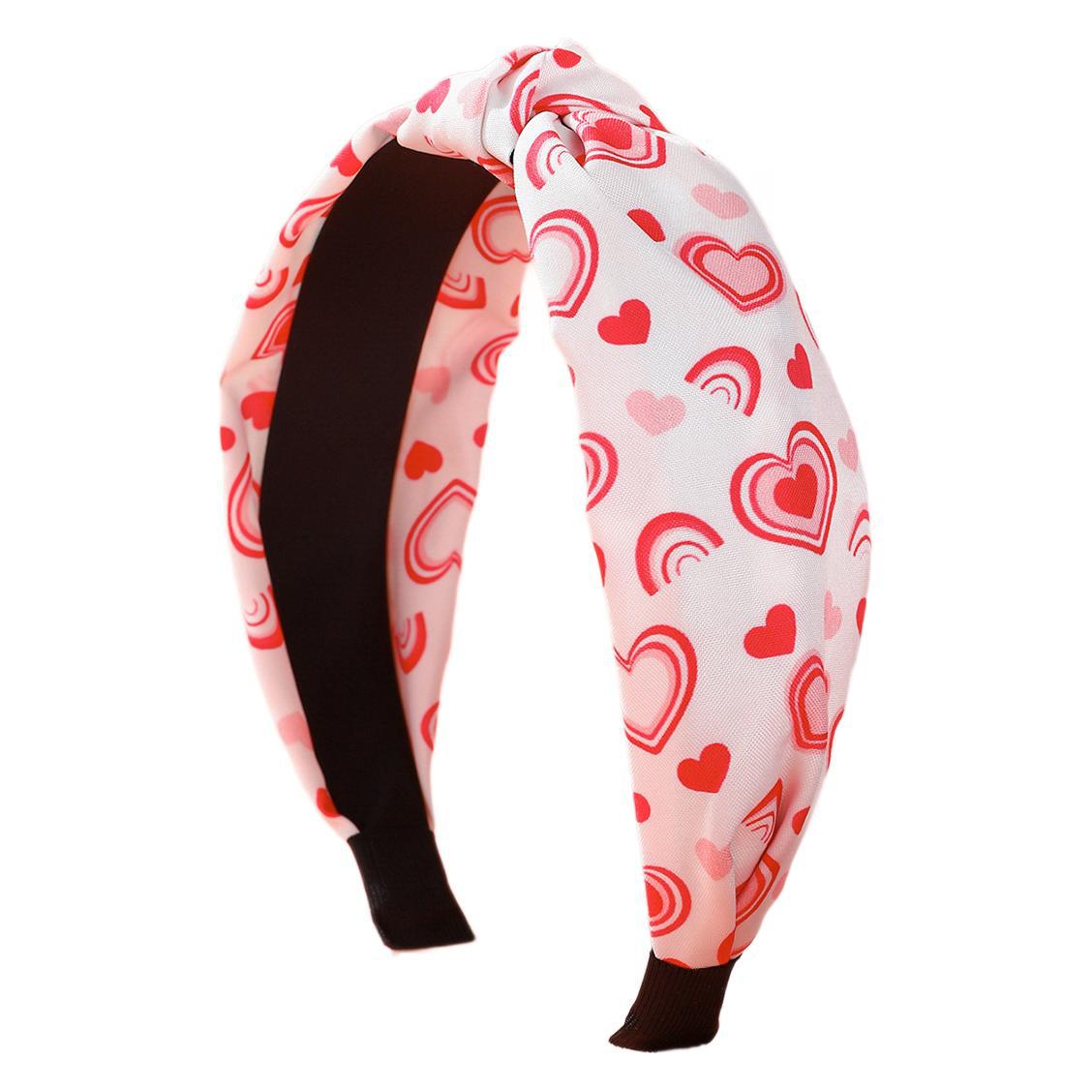 Wholesale Valentine's Day Love Fabric Pink Y2k High Heels Pattern Pattern Hair Accessories