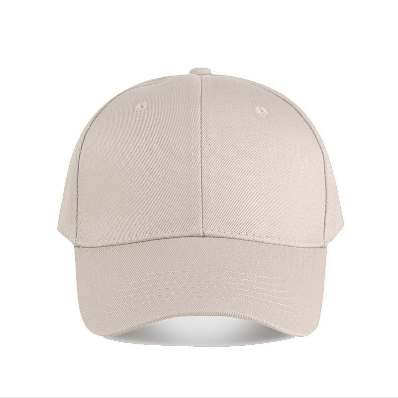 Wholesale Solid color deepened big head circumference baseball metal copper buckle light plate cap