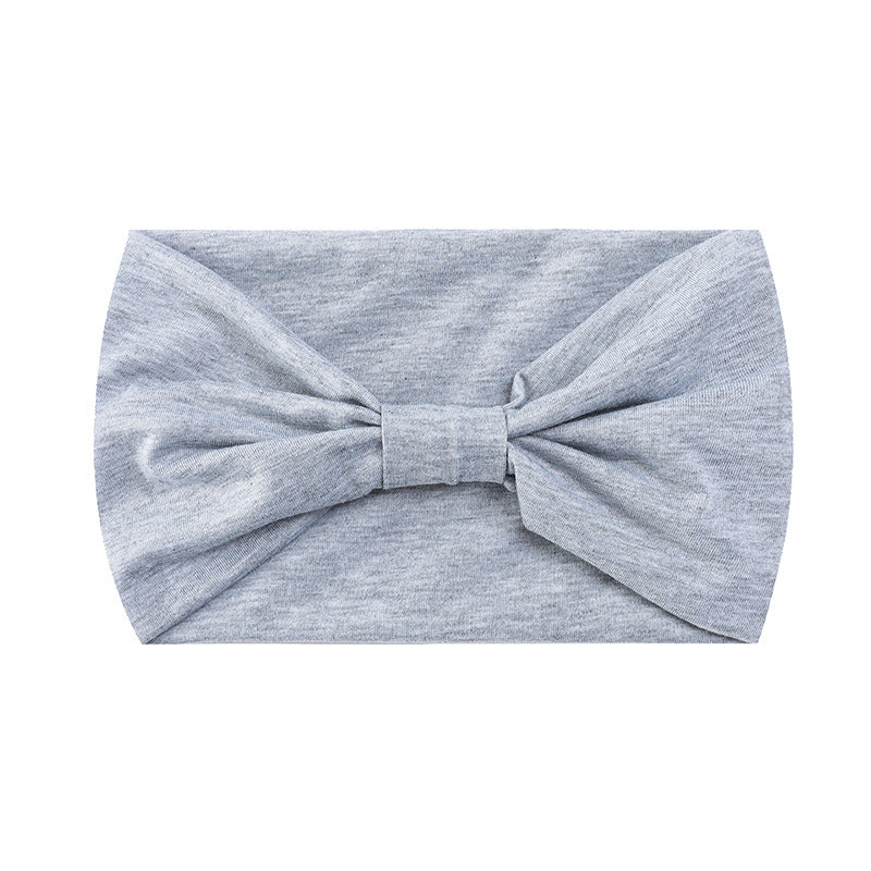 Wholesale Solid color elastic wide brim yoga sweat-absorbent headband