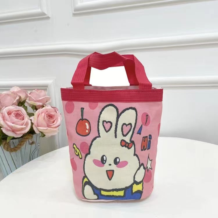 Wholesale Canvas Bag Cute Graffiti Childlike Illustrations Portable Drum Bag