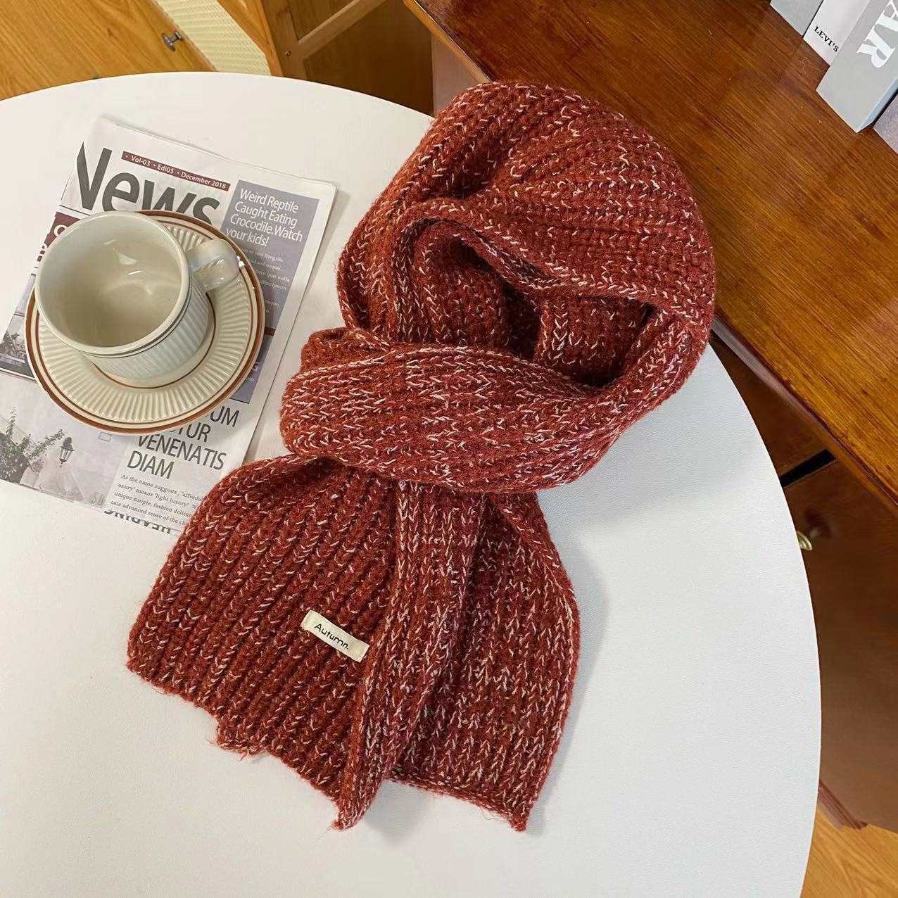 Wholesale Handmade Crocheted Vintage Knitted Warm Scarf