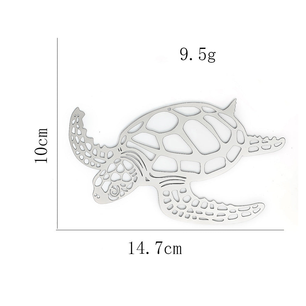 Wholesale Metal Flat Hollow Turtle Rotating Wind Chimes