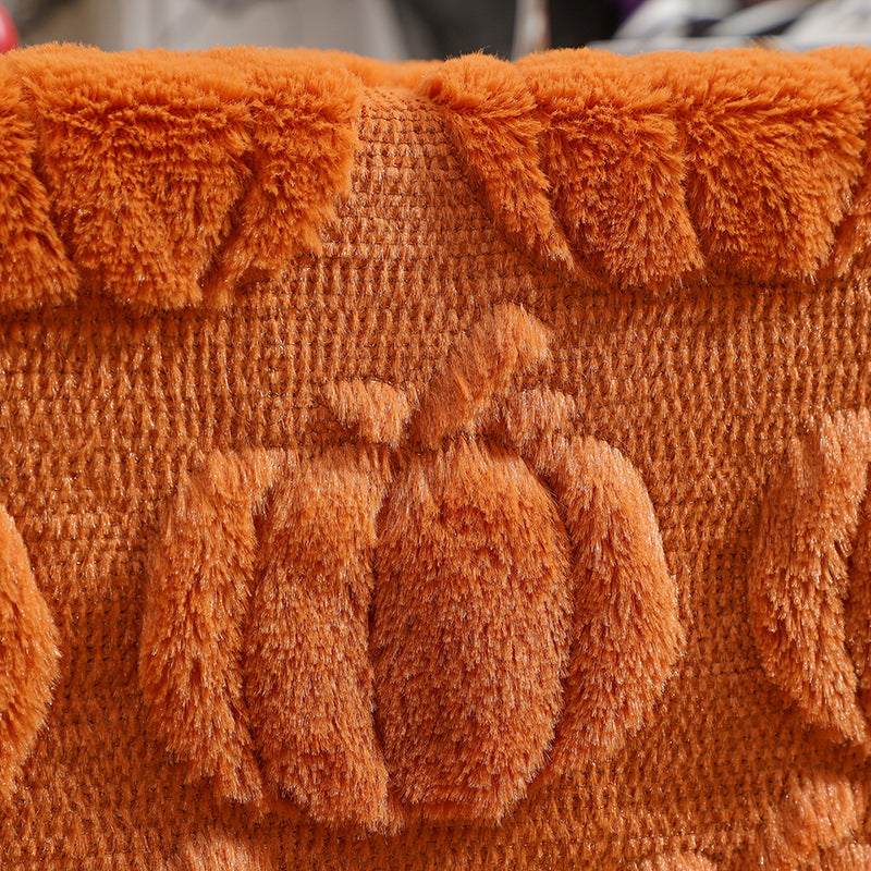 Wholesale Luxury Pumpkin Quilted Embroidered Halloween Table Runner Dining Tablecloth Party Decoration Mall Arrangement Tablecloth