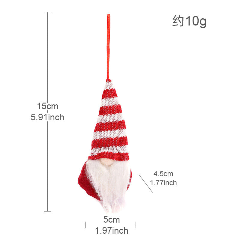 Wholesale Christmas Decoration Creative Knitted Small Doll Decoration