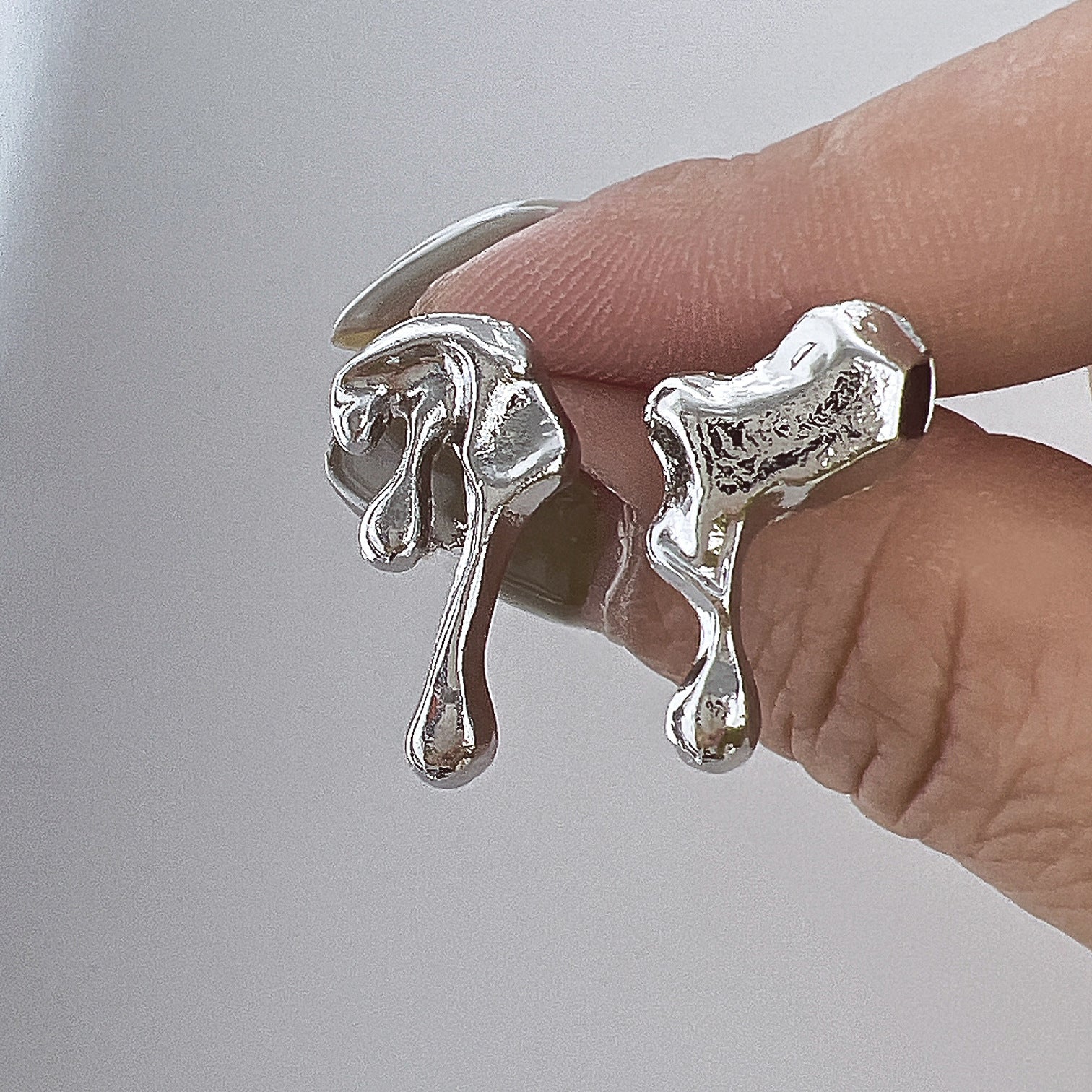 Wholesale Alloy Heart Four Pointed Star Tassel Earrings