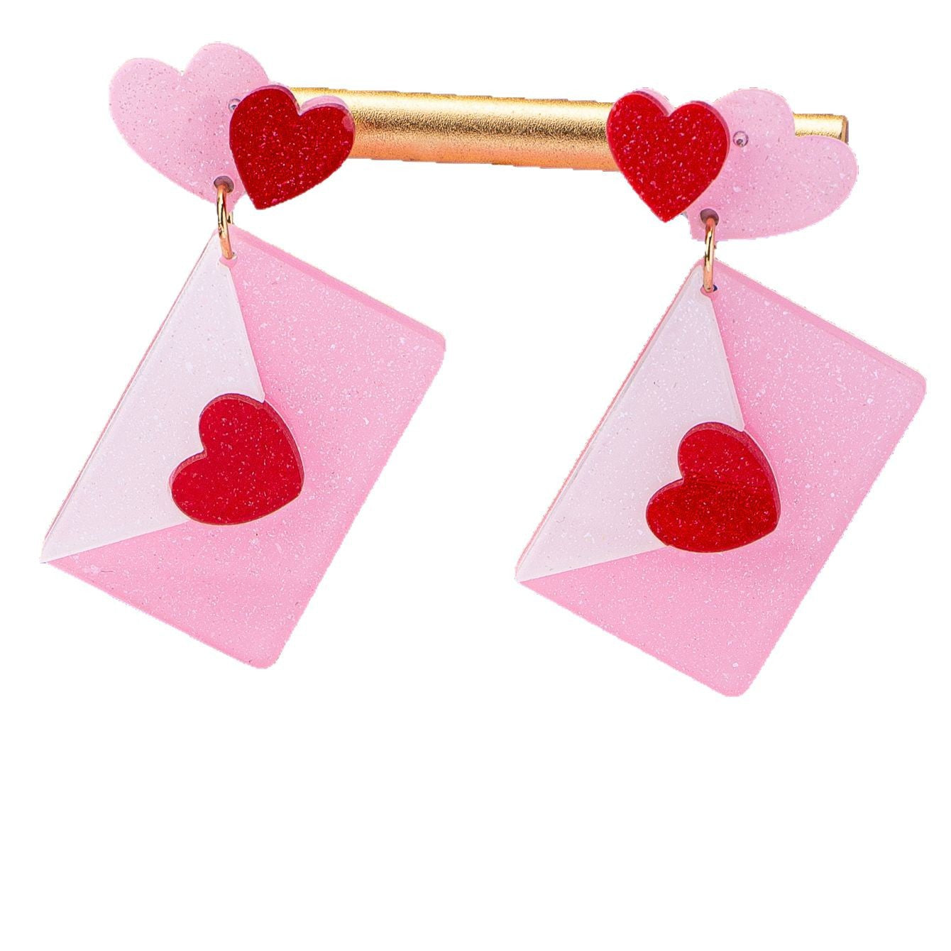 Wholesale Valentine' s Day Love Envelopes Acrylic Earrings