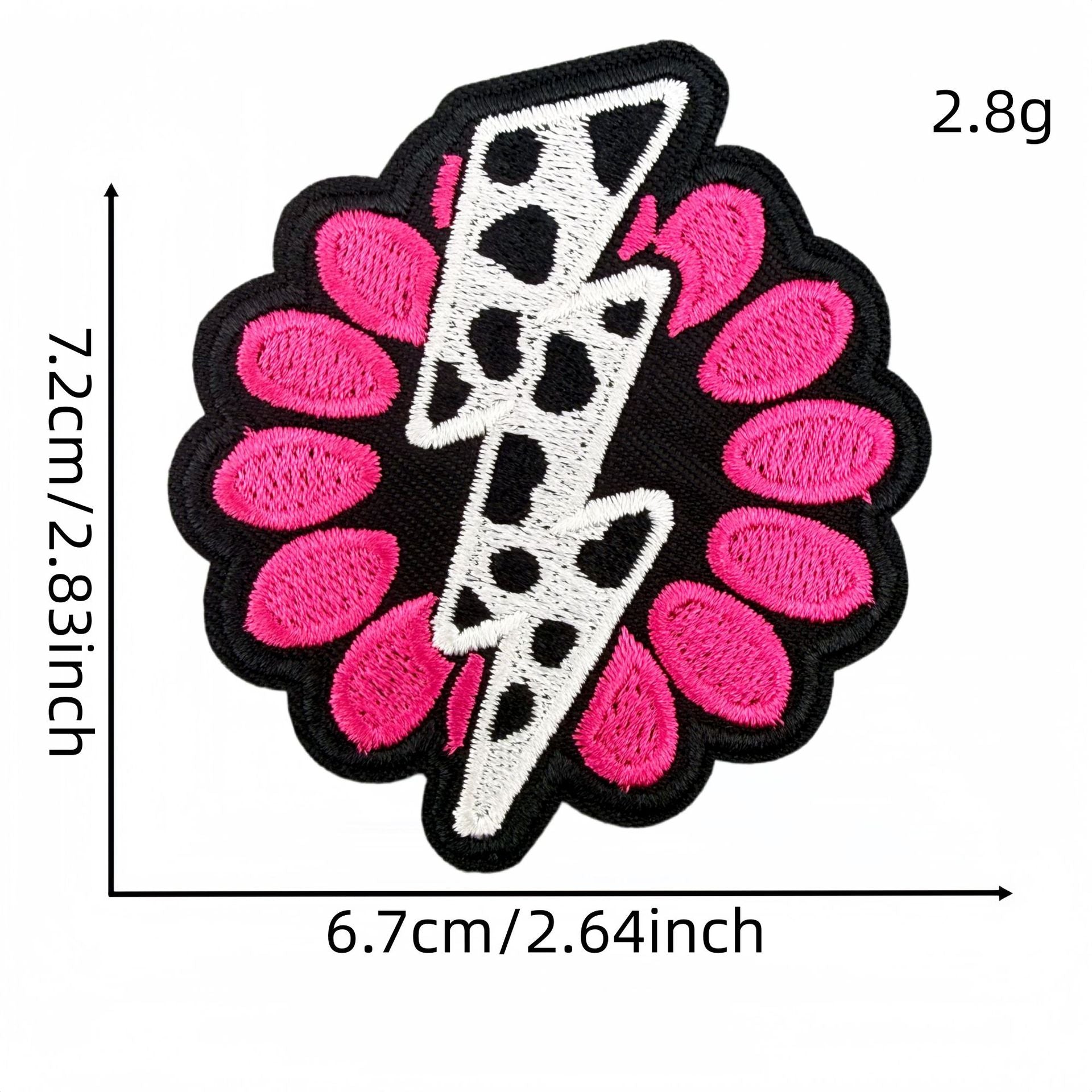 Wholesale Western Style Embroidered Patch Set Skull Checkerboard Design Polyester Thread Fashion Decorative Accessory Gift And Boutique Resale