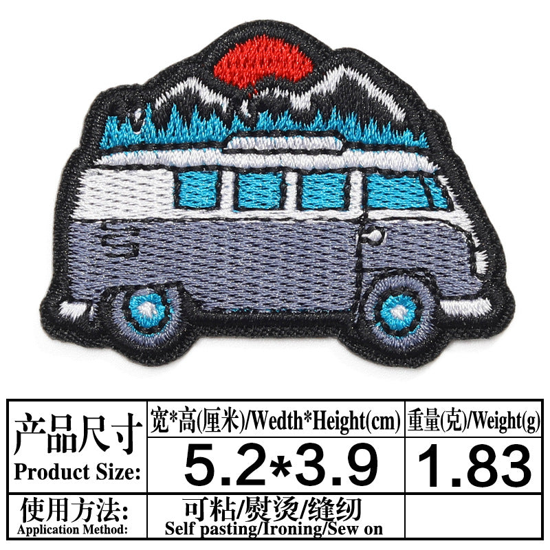 Wholesale Twill Self Adhesive Embroidered Patch Set Decorative Accent For Towels And Outdoor Camping Gear Gift Resale
