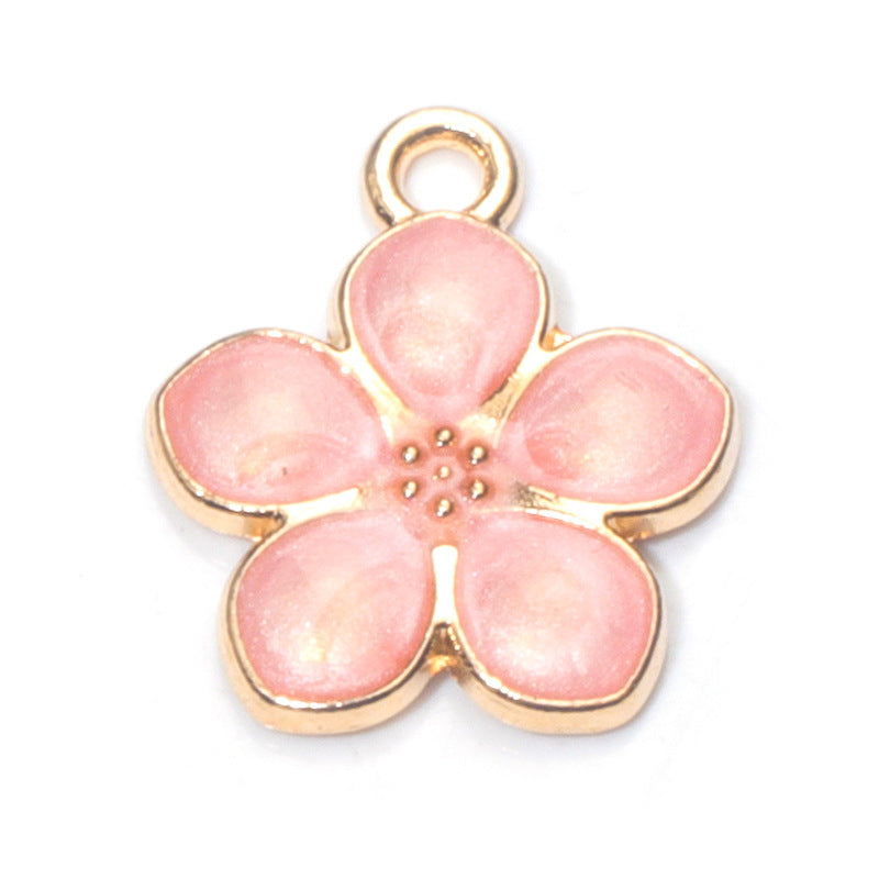 Wholesale Pink Flower Love Series Pendant