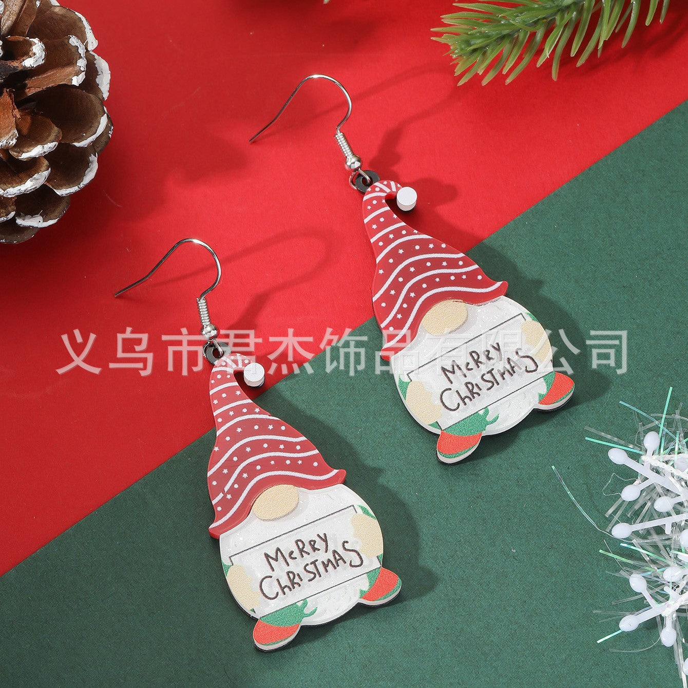 Wholesale Christmas Series  Sock Snowman Acrylic Earrings