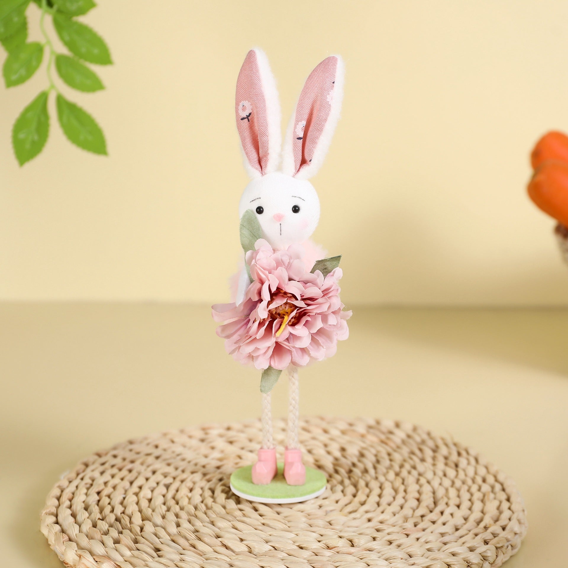 Wholesale  Rabbit Standing Easter  Fireplace  Polyester Ornaments