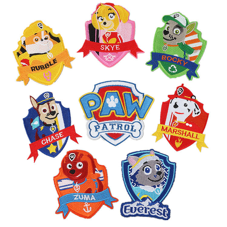 Wholesale Stylish Cartoon Dog Embroidered Patches For Clothing Bags And Laptop DIY OLY Exclusive