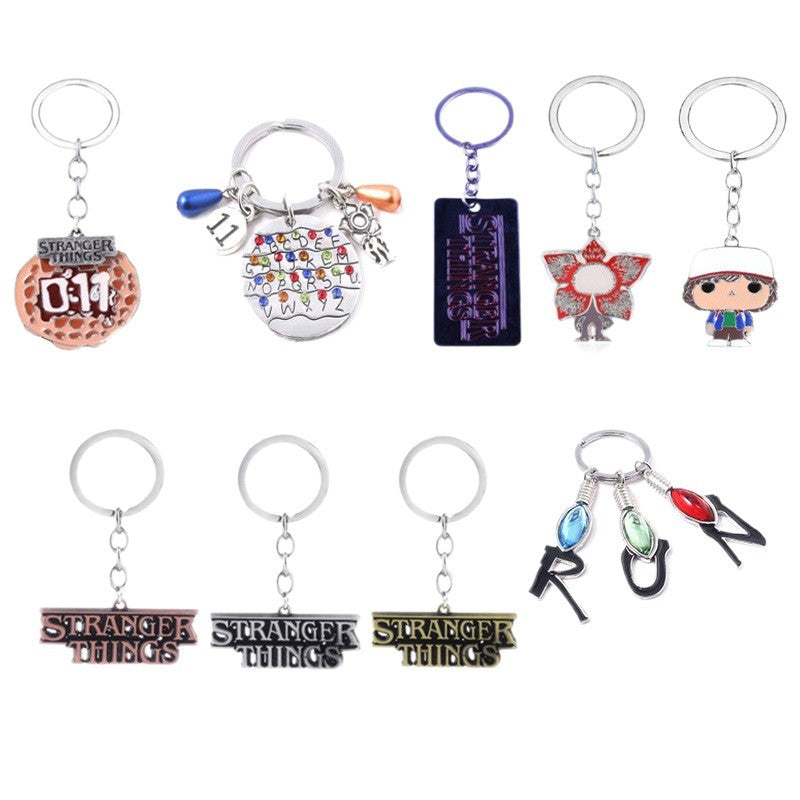 Wholesale Cartoon 26 letter waffle metal keychain OLY Exclusive