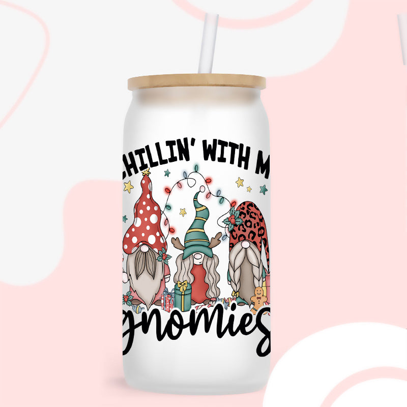 Wholesale Colorful Christmas Series  16oz Cup UV DTF Wraps