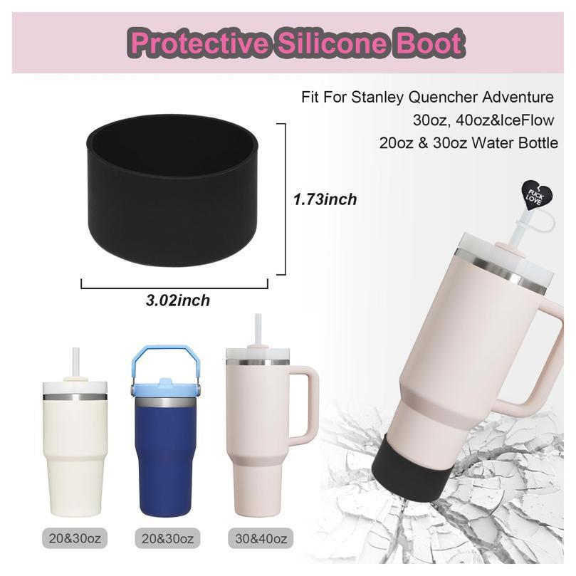 Wholesale Black Cup Set Cross Keychain 40oz Cup Accessories Set