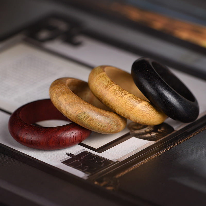 Wholesale Wooden rings classic couple rings mahogany bracelet