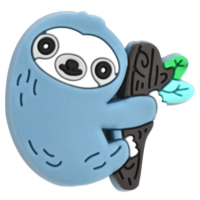 Wholesale Random 100pcs/pack  Cartoon Animal Series Soft Double-Sided Caramel Focal Beads