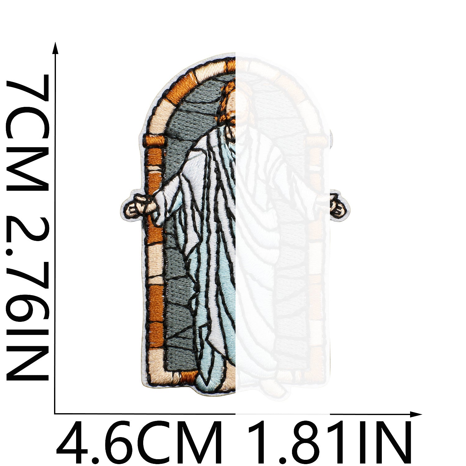 Wholesale Trendy Embroidered Iron On Patch Art Portrait DIY Decorative Clothing Accessory Craft Supply