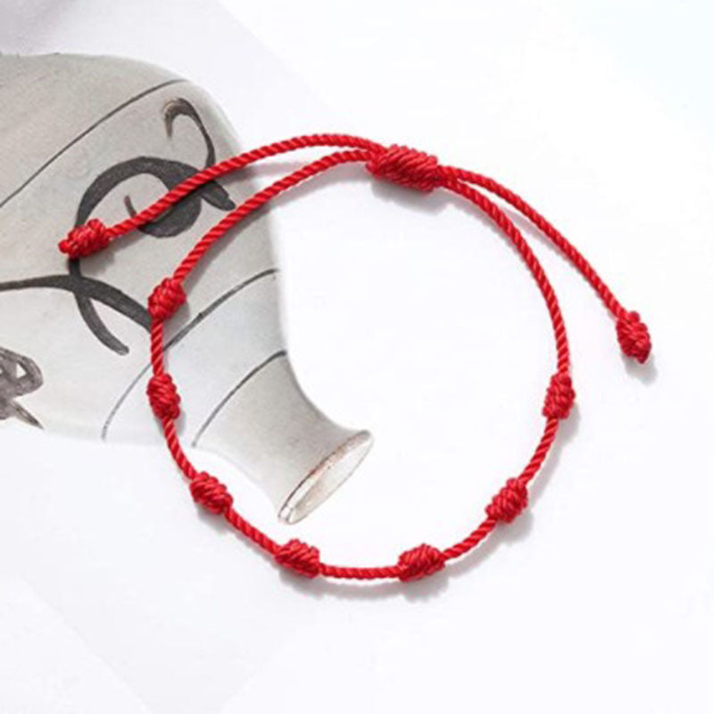 Wholesale Hand Woven Adjustable Devil's Eye Red String Bracelet