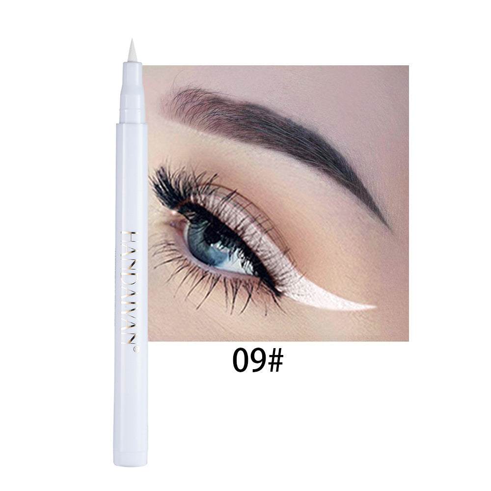 Wholesale Rainbow DIY Color Eyeliner Liquid Is Not Easy To Smudge Matte Eyeliner Pen