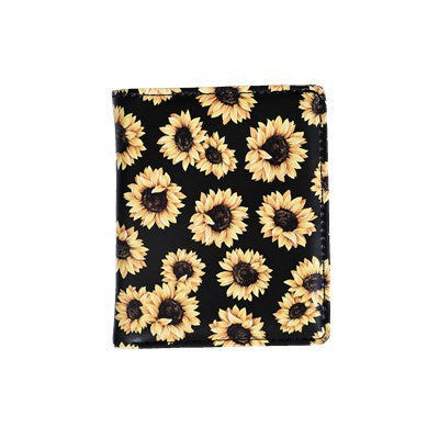 Wholesale PU Colorful Skull Short Wallet