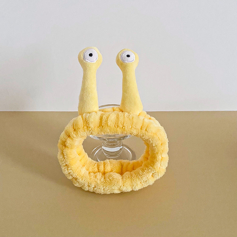 Wholesale Cartoon Snail Coral Velvet Headband