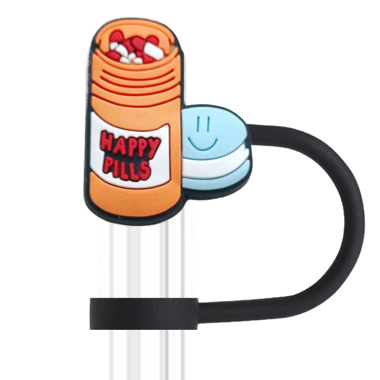 Wholesale 10pcs PVC 2-3cm Medical Series Cute Straw Cover Cup Decoration