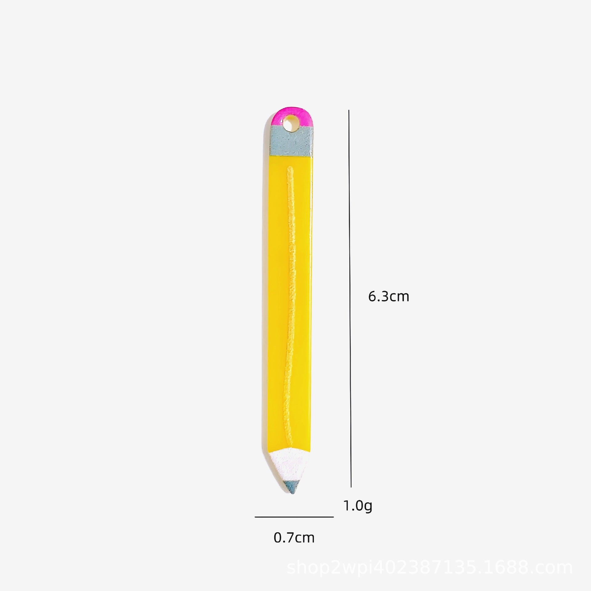 Wholesale 10pcs Teacher's Day Colorful Paint Brush Acrylic DIY Jewelry Accessories