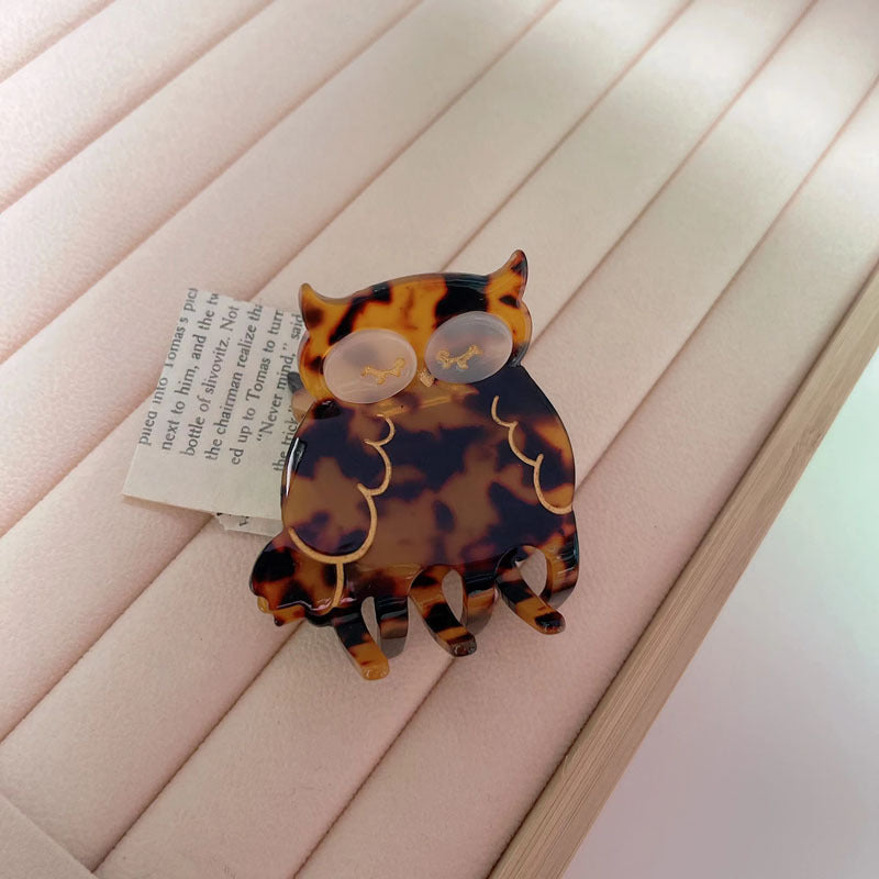 Wholesale Animal Acetate Colorful Bird Hair Clips