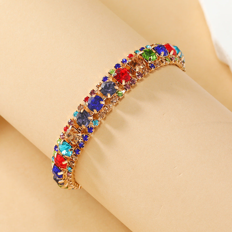 Wholesale Multicolor Crystal Bohemian Alloy Bracelet