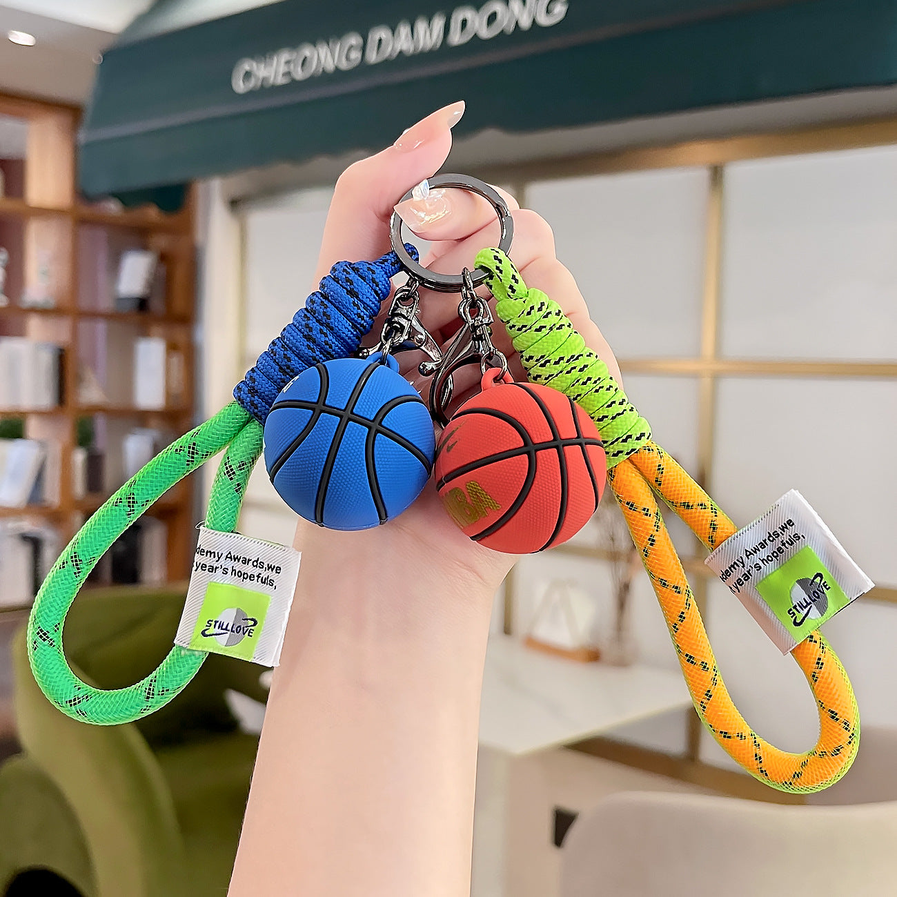 Wholesale Sports Basketball Car Keychain Pendant