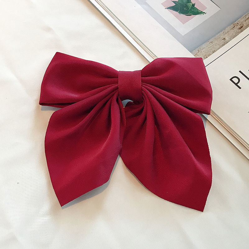 Wholesale Wholesale solid color temperament college style bow hairpin