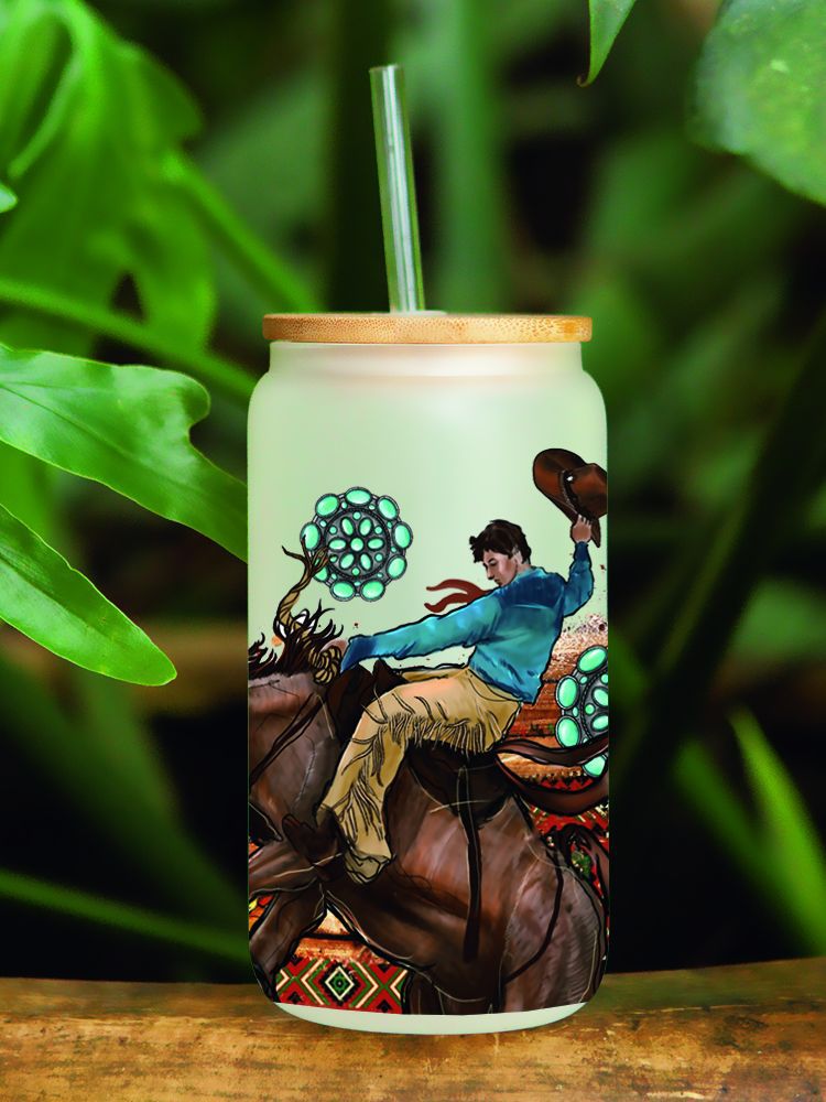 Wholesale Western style flower boots  16oz Cup UV DTF Wraps