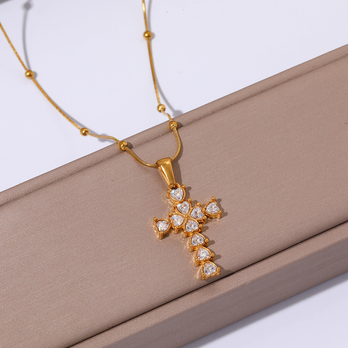 Wholesale Stainless steel necklace cross pendant
