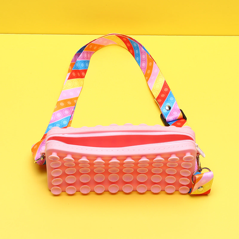 Wholesale Silicone Decompression Suction Cup Pen Bags