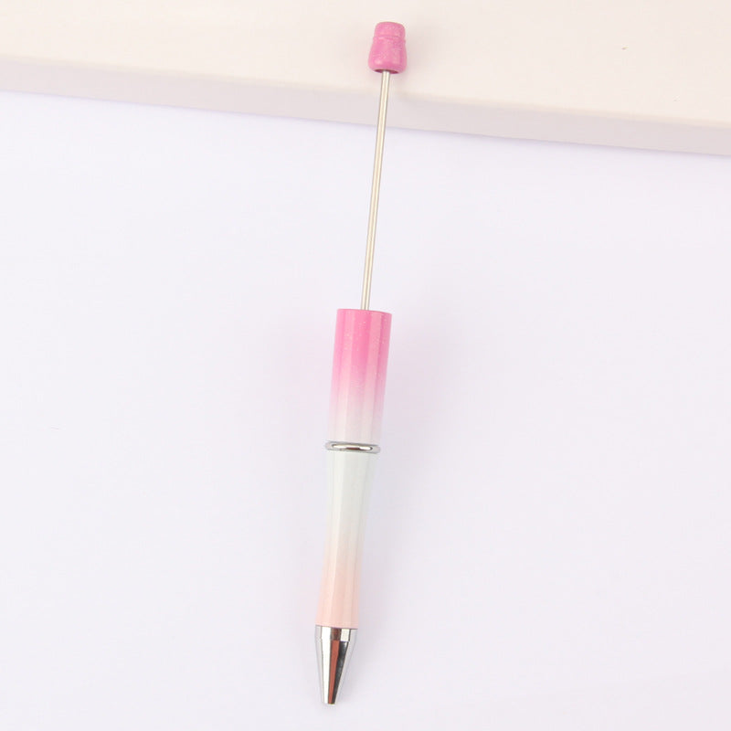 Al por mayor 10 piezas de plástico Rainbow Tricolor gradiente de bolsillo con cuentas