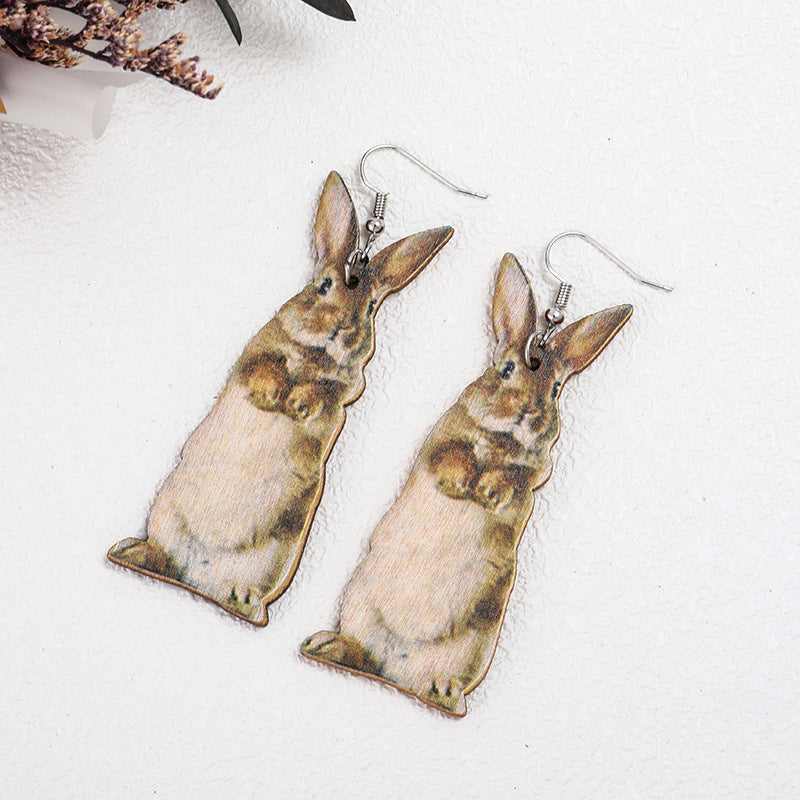 Wholesale  Animal Western Wind Wooden Earrings