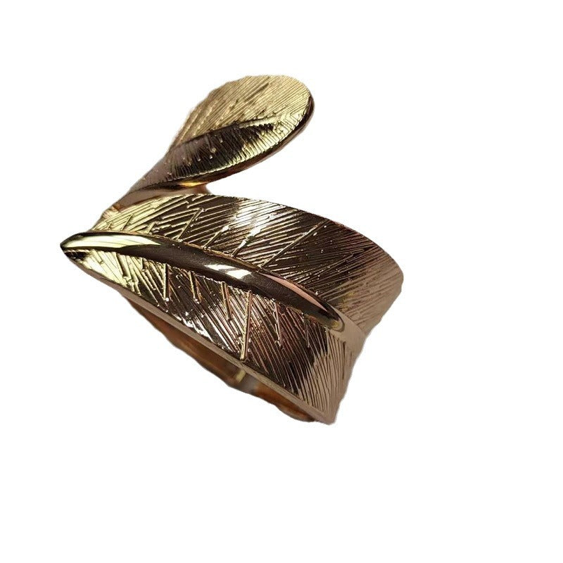 Wholesale Widened Metal Leaf Exaggerated Bracelet