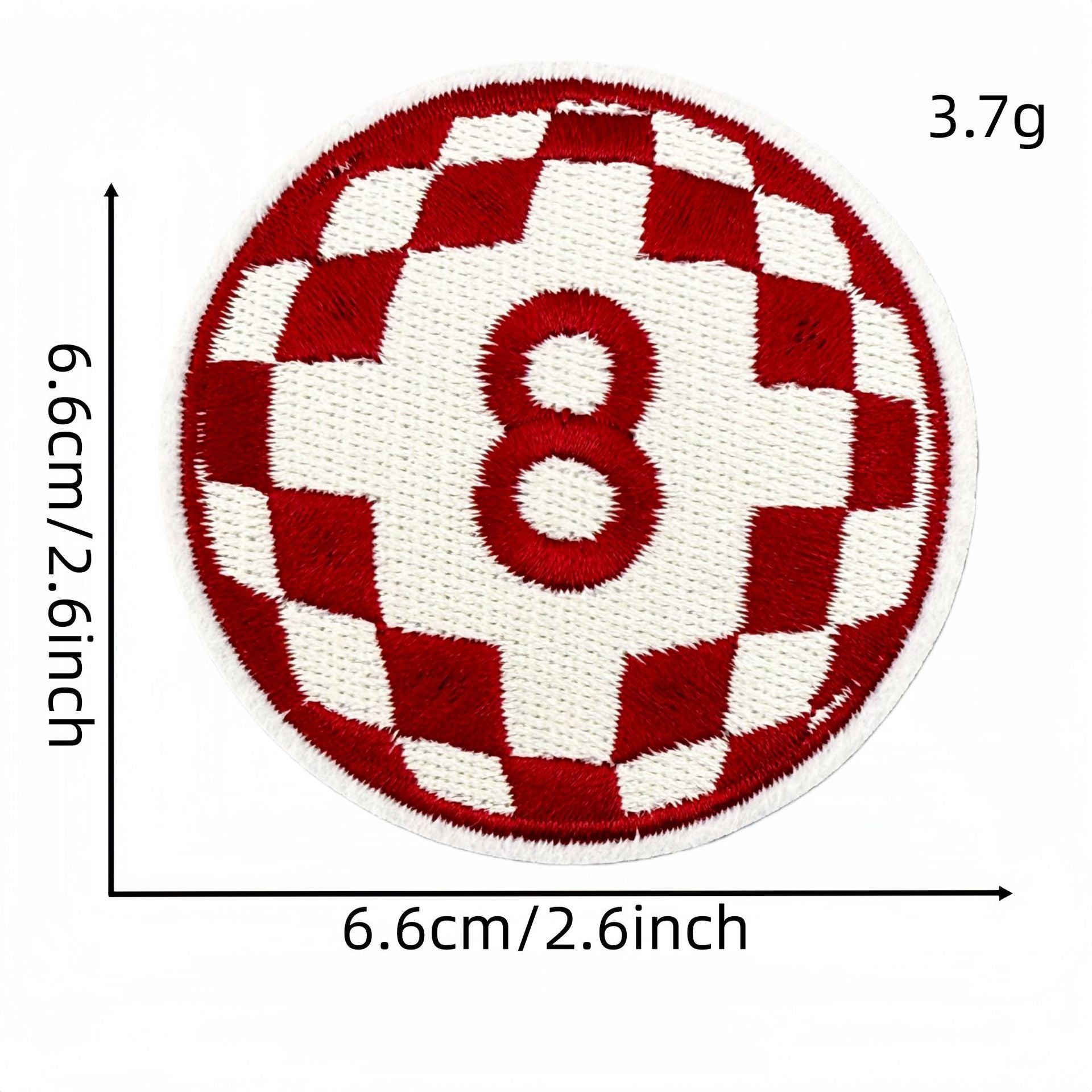 Wholesale Retro Red Valentine Embroidered Fabric Patch Ins Style Clothing Applique For DIY Craft And Resale