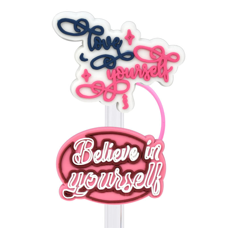 Wholesale  Random 100pcs/pack    Internet celebrity straw cap dustproof straw cover   Straw Tube Cap