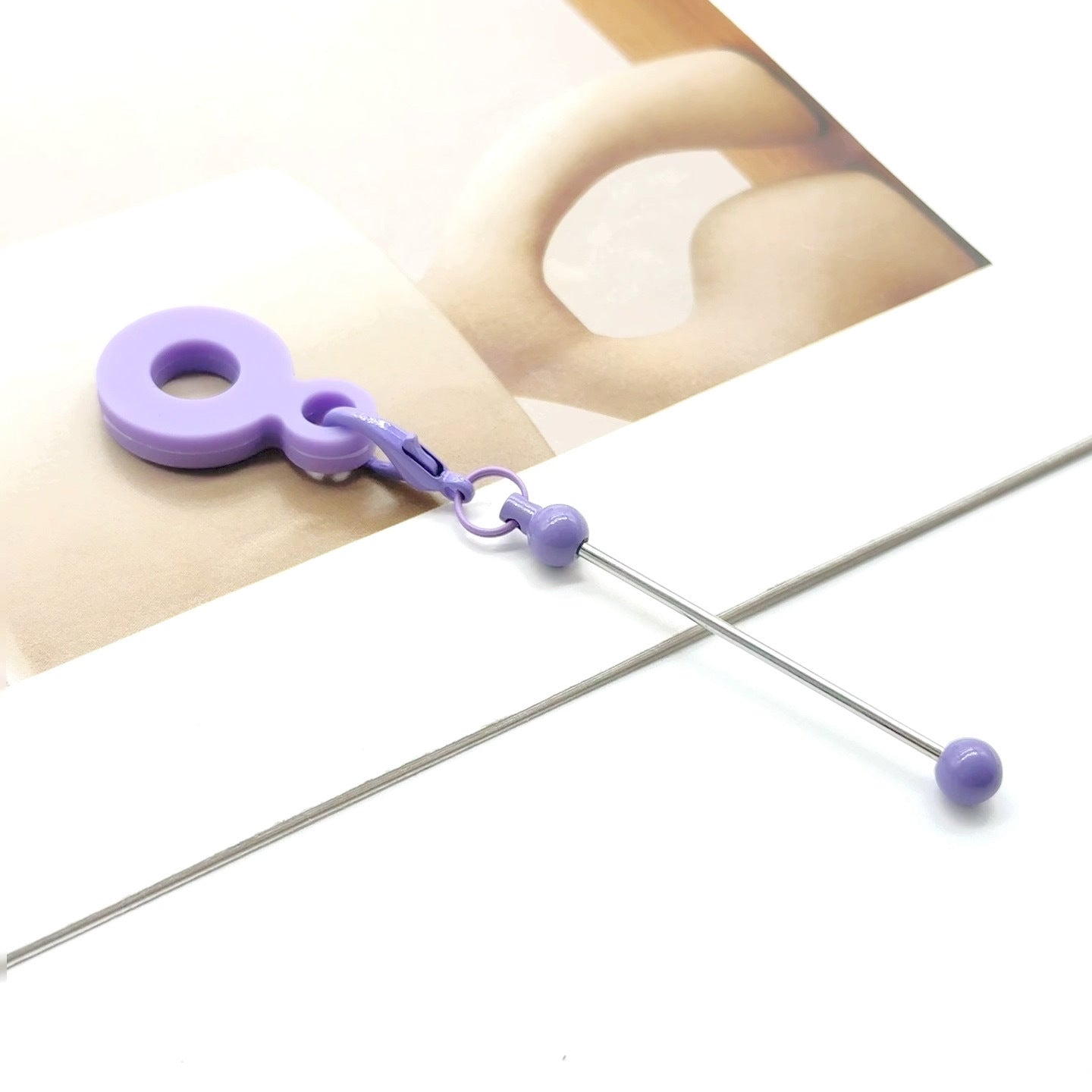 Wholesale Silicone DIY Beadable Straw 8-10mm Silicone Straw Keychain Accessories