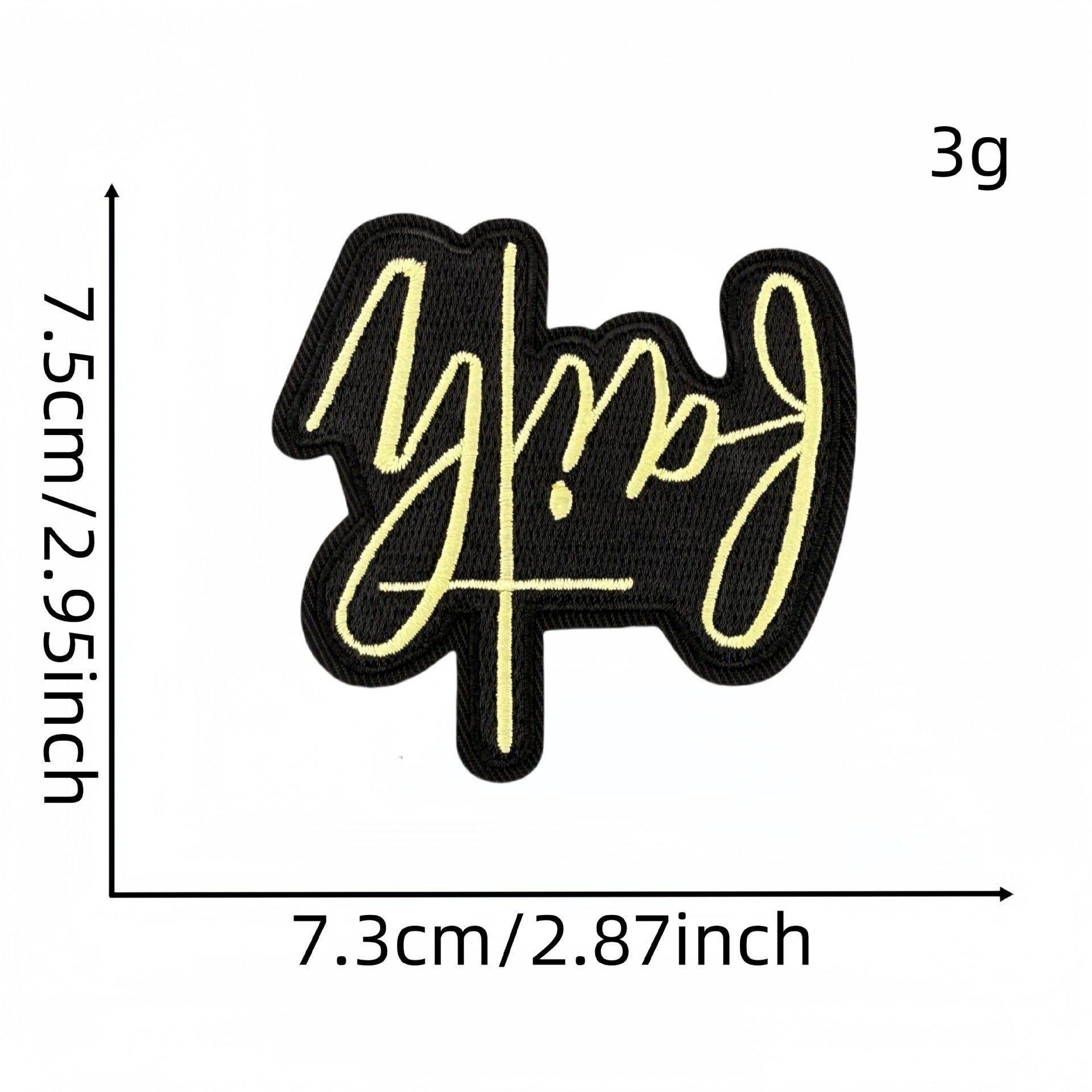 Wholesale Cartoon colored English text DIY Patches
