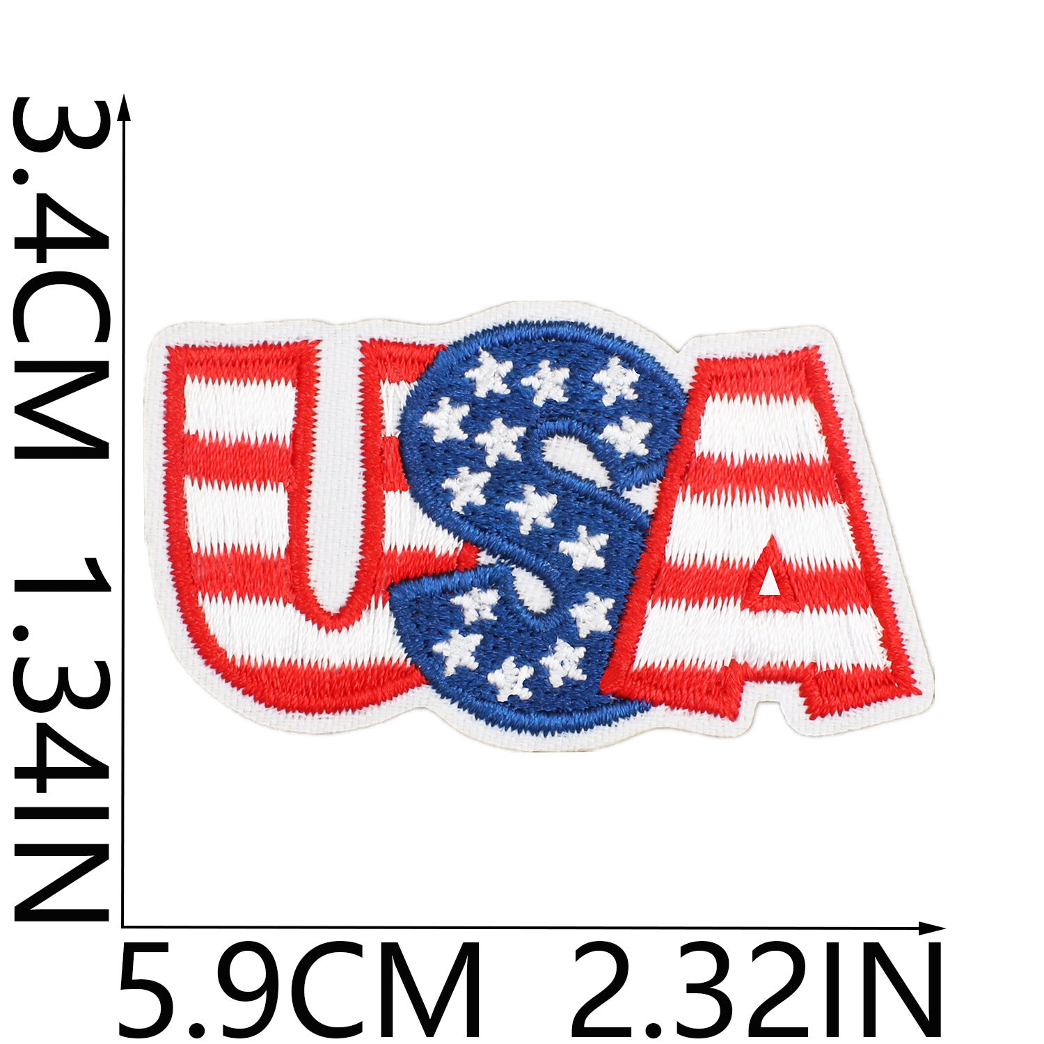 Wholesale Independence Day Flag Torch Patch Bag Embroidery Sticker Eagle
